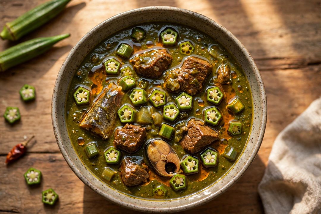 Okro Soup — Ghanaian dish at Volta Kitchen